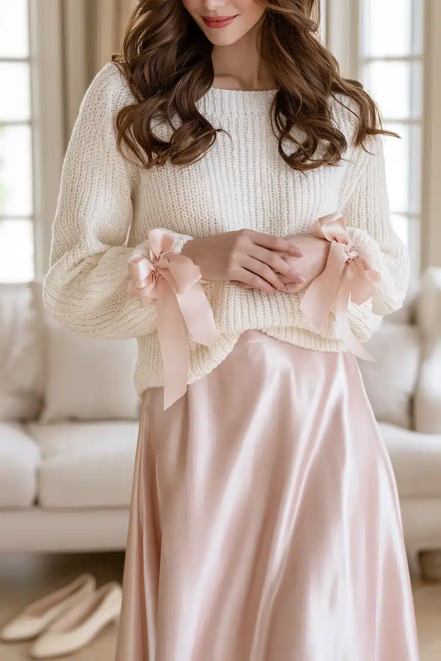 27 Beautiful Coquette Outfit Ideas With Bows Lace and Pearls